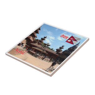 zNP010 PATAN TEMPLES, Nepal, Asia, Tile