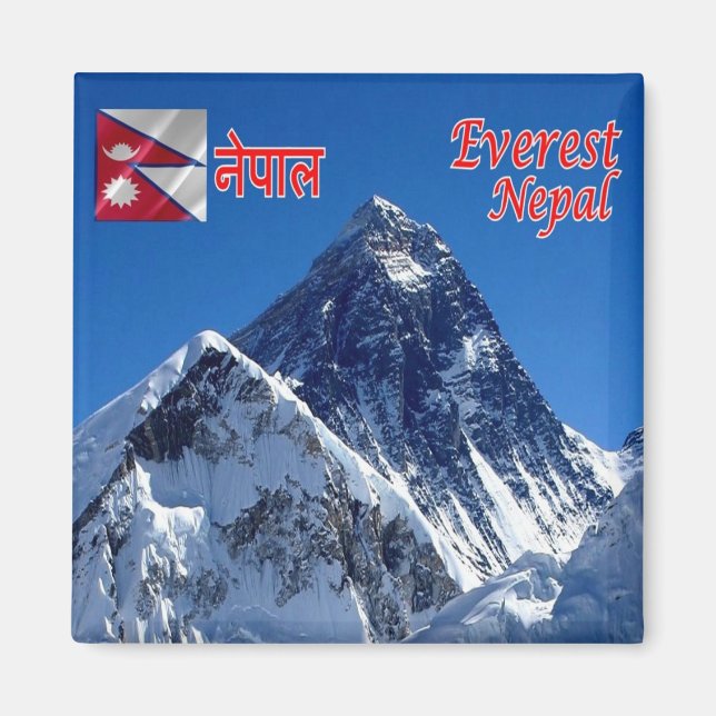 zNP011 MOUNT EVEREST, Nepal, Asia Magnet (Front)