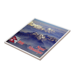 zNP013 mountain range HIMALAYAS, Nepal, Tile