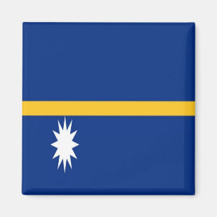 zNR001 NAURU FLAG, Oceania, Fridge Magnet