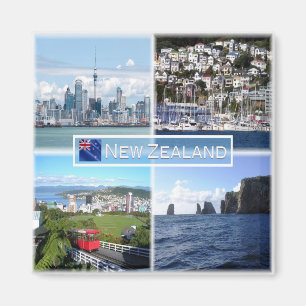 zNZ003 NEW ZEALAND, Mosaic, Oceania, Fridge Magnet
