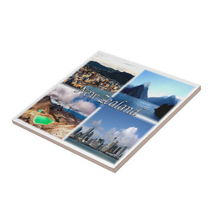 zNZ005 NEW ZEALAND, Mosaic, Oceania, Tile