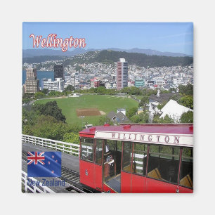 zNZ009 WELLINGTON, Cable Car, NEW ZEALAND, Fridge Magnet
