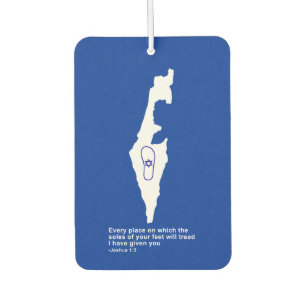 Zo Artzeinu - Joshua 1:3 Car Air Freshener