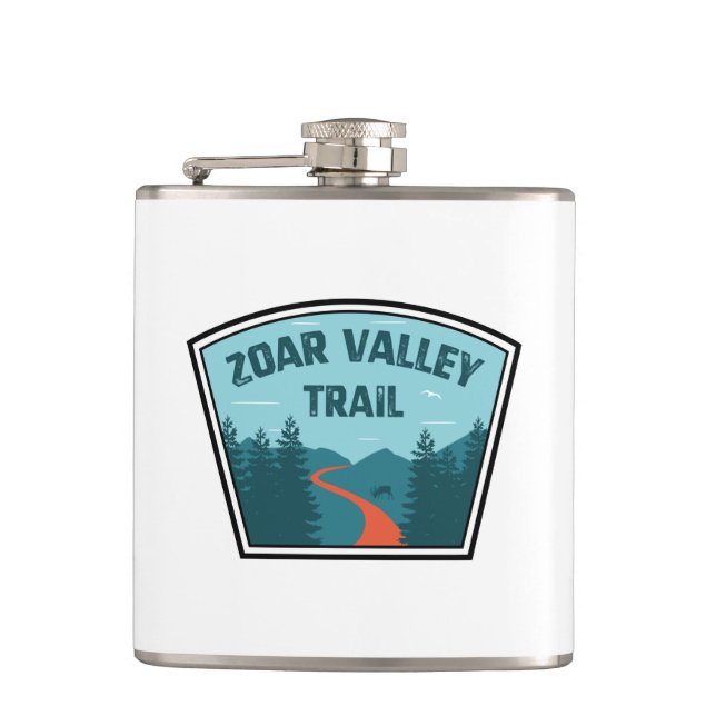 Zoar Valley Trail Hip Flask (Front)