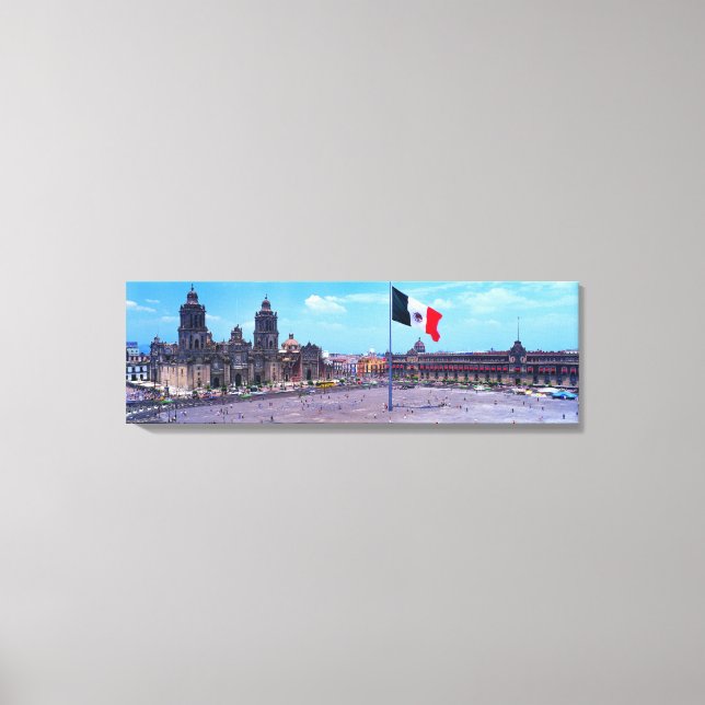 Zocalo, Mexico City, Mexico Canvas Print (Front)