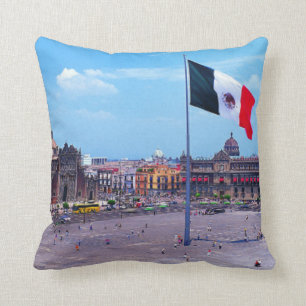Zocalo, Mexico City, Mexico Cushion