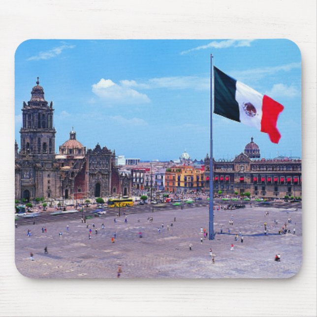 Zocalo, Mexico City, Mexico Mouse Mat (Front)