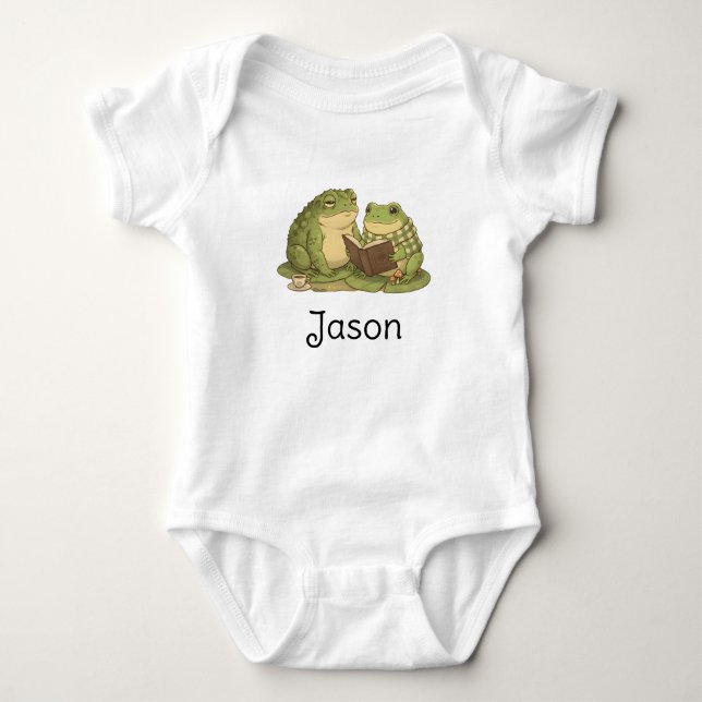 Zochi & Mossy Personalizable Baby Bodysuit (Front)