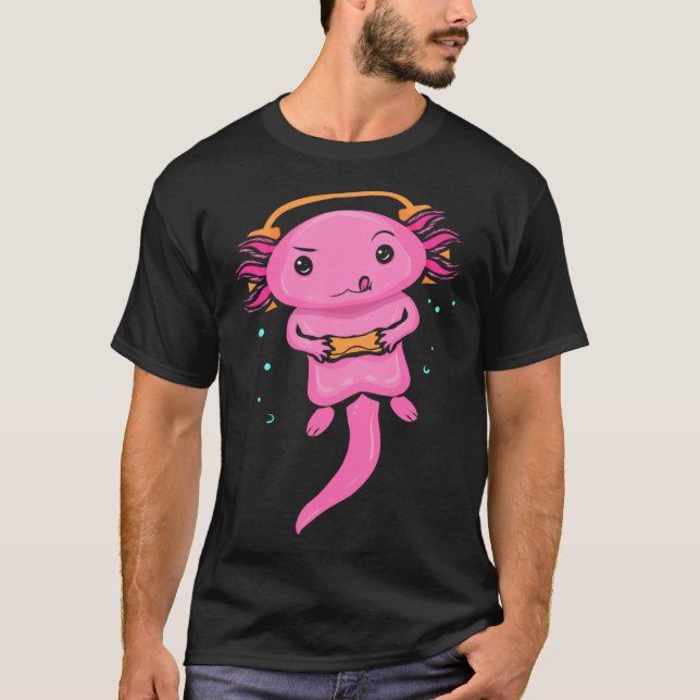 Zocker Axolotl  Video Gaming  for Gamers T-Shirt (Front)