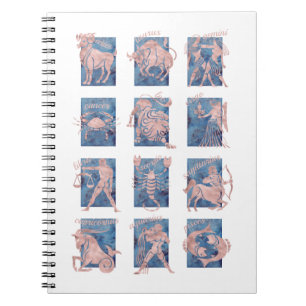 Zodiac 12 Star Signs Notebook