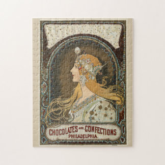 Zodiac (1896) by Alphonse Mucha. Jigsaw Puzzle