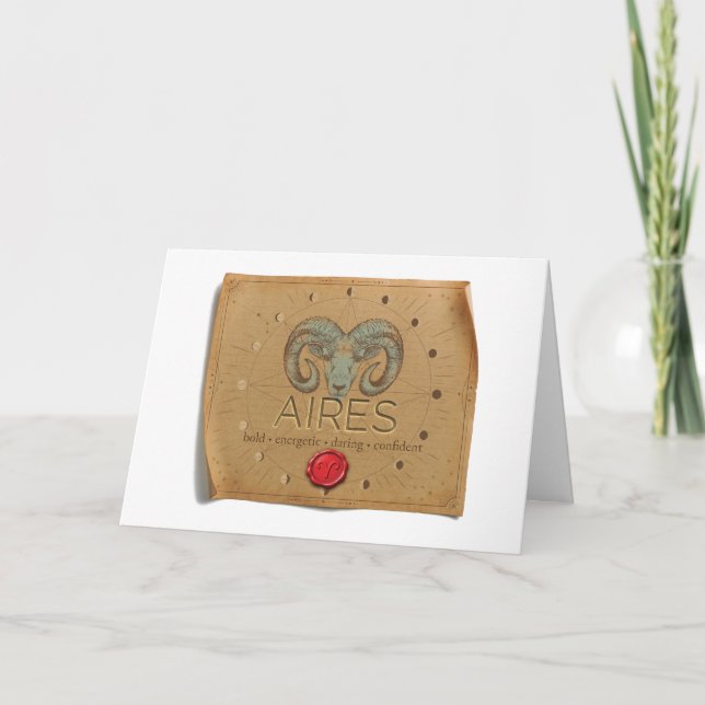 Zodiac - Aires - Greeting Card (Front)