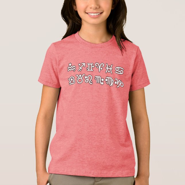 Zodiac All Signs Tri-Blend Shirt (Front)