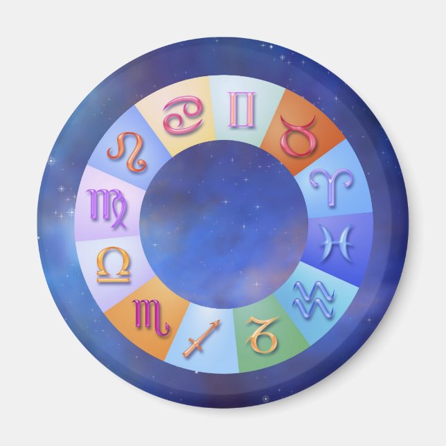 Zodiac Aqua Ring in Space Magnet (Front)