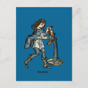 Zodiac: Aquarius, 1482 Postcard