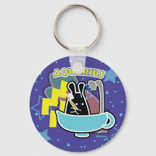 ZODIAC - AQUARIUS KEY RING