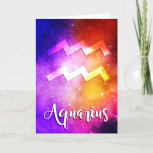Zodiac : Aquarius Space Candy Card