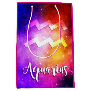 Zodiac : Aquarius Space Candy Medium Gift Bag