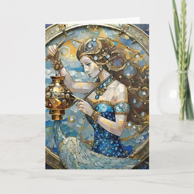 Zodiac - Aquarius The Water Bearer Card (Front)