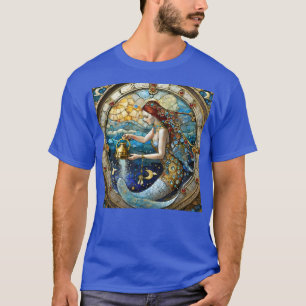 Zodiac - Aquarius The Water Bearer Mermaid T-Shirt