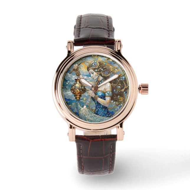 Zodiac - Aquarius The Water Bearer Watch (Front)