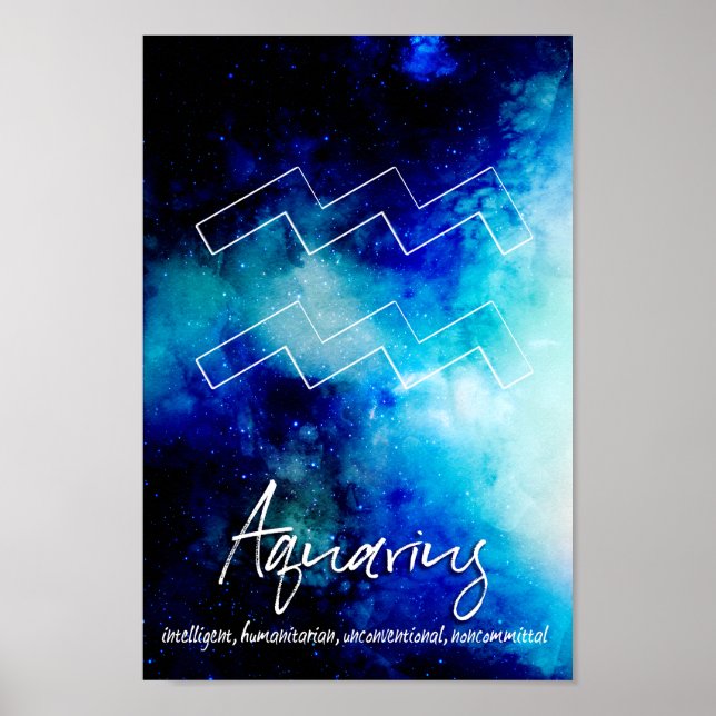 Zodiac : Aquarius Traits Poster (Front)