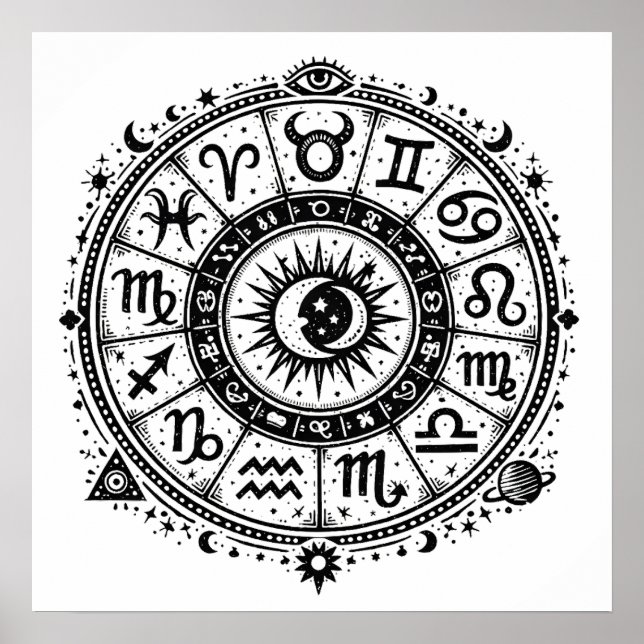 Zodiac Arcana — The Twelve Signs by BurnsInHell (Front)