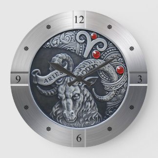 Zodiac ~ Aries ~ Celestial ~ Western Astrology ~ Large Clock