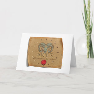 Zodiac - Aries - Greeting Card