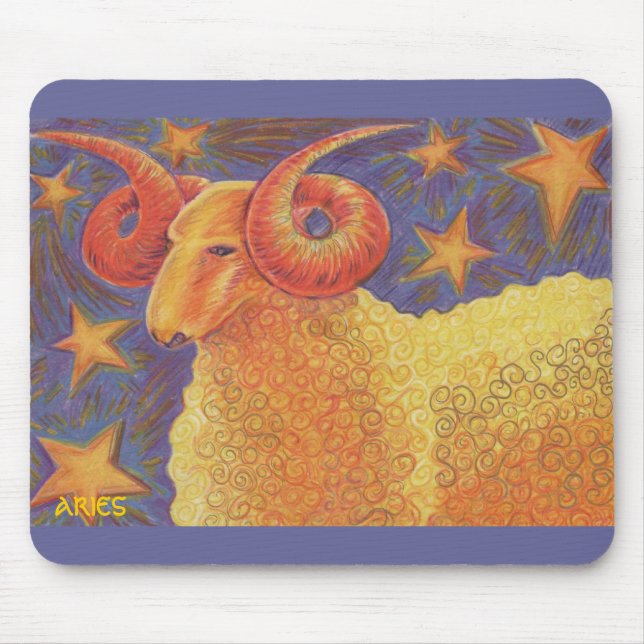 Zodiac Aries mousepad (Front)