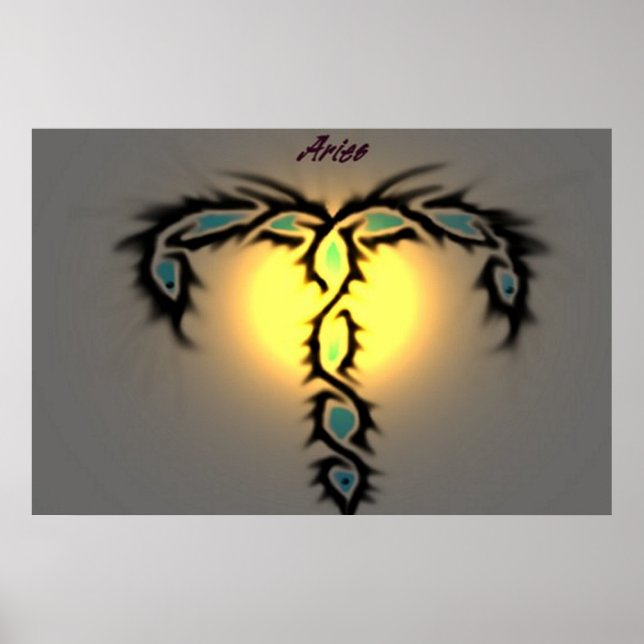 Zodiac Aries Poster (Front)