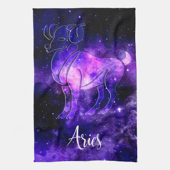 Zodiac : Aries Tea Towel (Vertical)