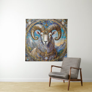 Zodiac - Aries The Ram Tapestry