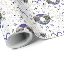 Zodiac Aries Wrapping Paper