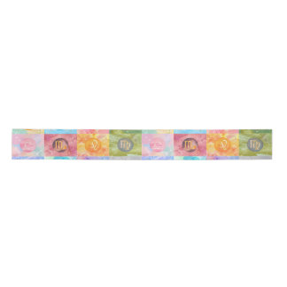 Zodiac Astrological Signs Birthday Art Satin Ribbon