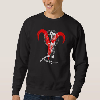 Zodiac Astrology Horoscope Gothic Aries   Sweatshirt