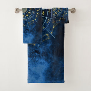 Zodiac bath towel set