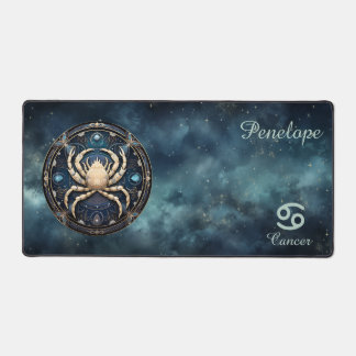 Zodiac Birth Sign Cancer Astrolog Desk Mat