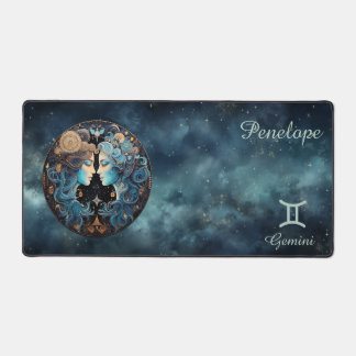 Zodiac Birth Sign Gemini Astrolog Desk Mat