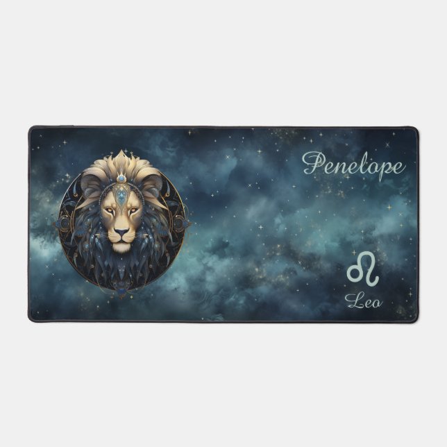 Zodiac Birth Sign Leo Astrolog Desk Mat (Front)