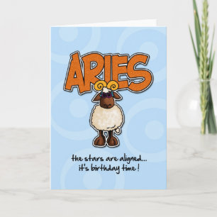 Zodiac Birthday - Aries Card