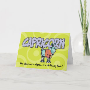 Zodiac Birthday - Capricorn Card