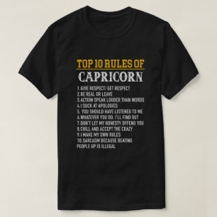 Zodiac Birthday Capricorn Sea Goat T-Shirt