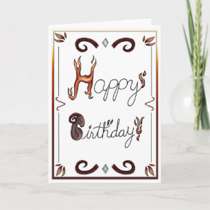 Zodiac Birthday Card Aries