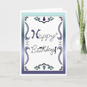 Zodiac Birthday Card Pisces