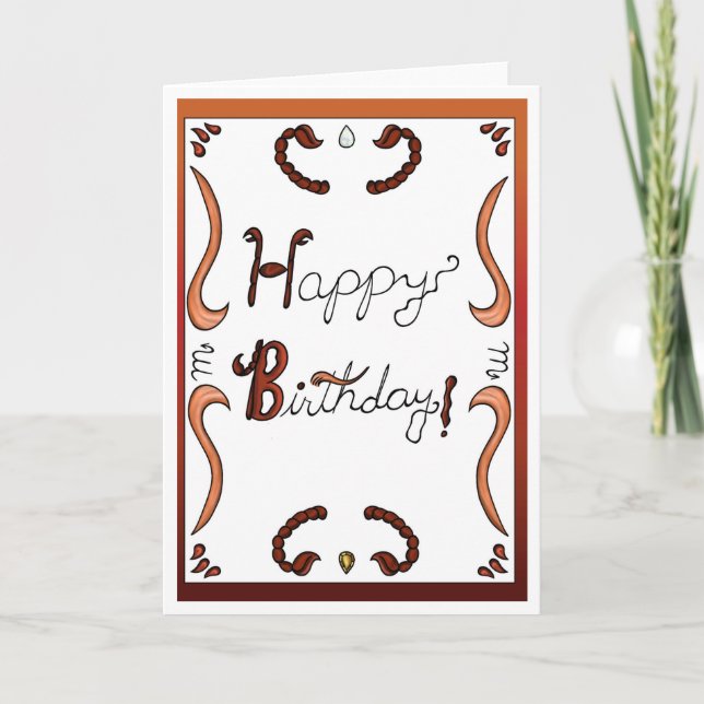 Zodiac Birthday Card Scorpio (Front)