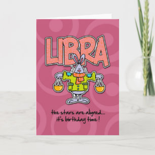Zodiac Birthday - Libra Card
