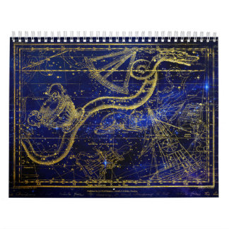 Zodiac Blue Calendar