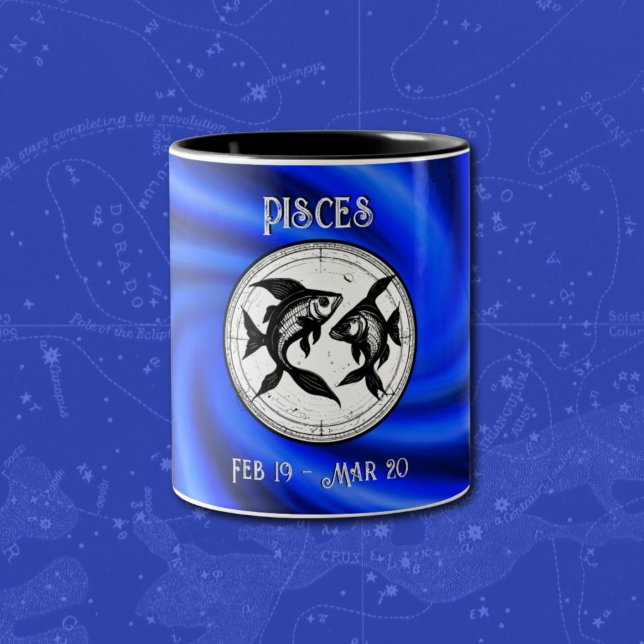 Zodiac Blue Pisces Mug (Creator Uploaded)